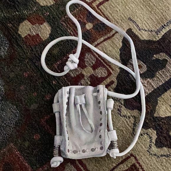 Free People Handbags - Free People phone Holder grey with rivets. 4x8